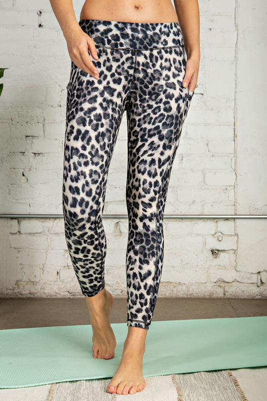 Picture of ANIMAL PRINT FULL LENGTH LEGGINGS WITH POCKETS